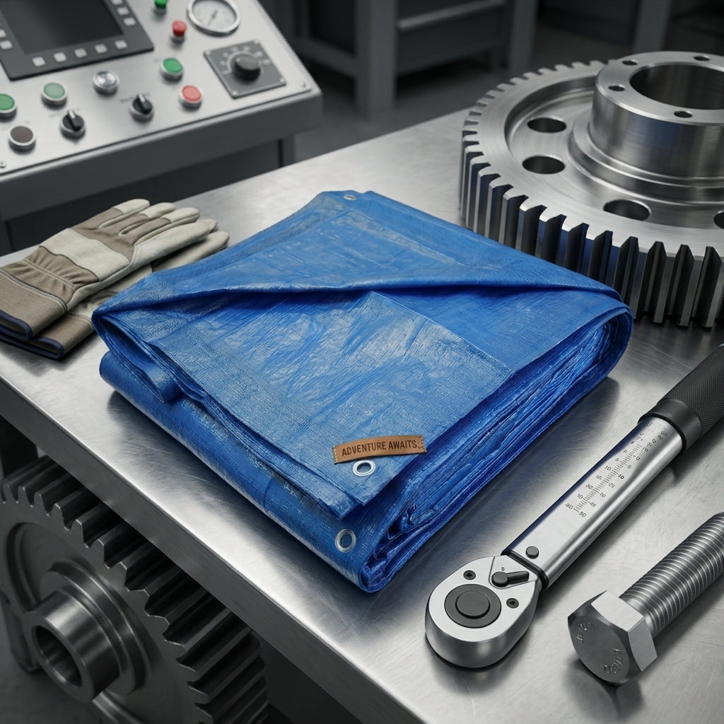 Heavy-Duty Blue Tarp